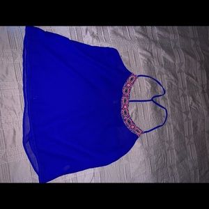 Thin straps beautiful beading